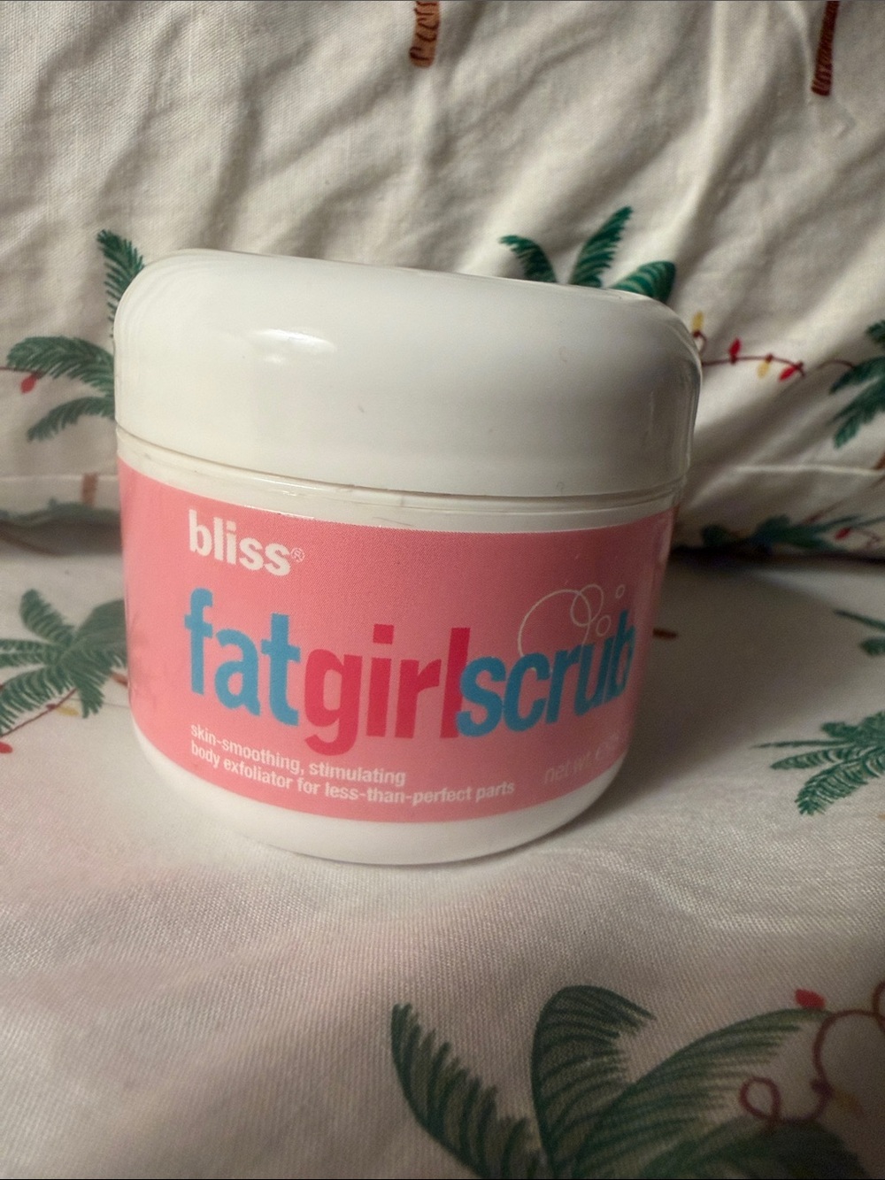 Bliss Fatgirl Scrub Pink Jar Body Exfoliant